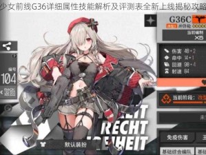 少女前线G36详细属性技能解析及评测表全新上线揭秘攻略