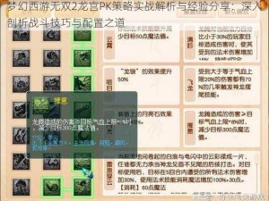 梦幻西游无双2龙宫PK策略实战解析与经验分享：深入剖析战斗技巧与配置之道