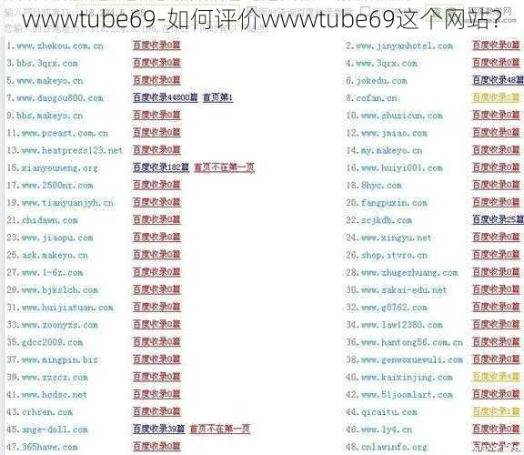 wwwtube69-如何评价wwwtube69这个网站？