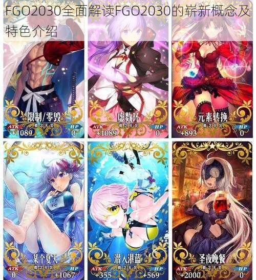 FGO2030全面解读FGO2030的崭新概念及特色介绍