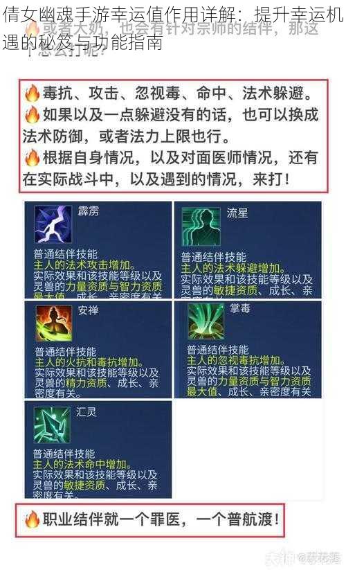 倩女幽魂手游幸运值作用详解：提升幸运机遇的秘笈与功能指南