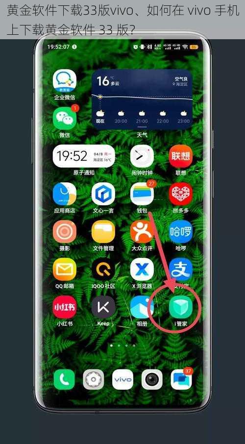 黄金软件下载33版vivo、如何在 vivo 手机上下载黄金软件 33 版？