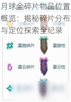 月球全碎片物品位置概览：揭秘碎片分布与定位探索全纪录