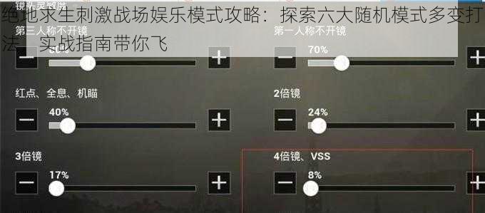 绝地求生刺激战场娱乐模式攻略：探索六大随机模式多变打法，实战指南带你飞