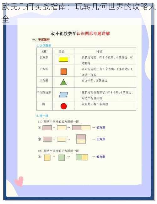 欧氏几何实战指南：玩转几何世界的攻略大全