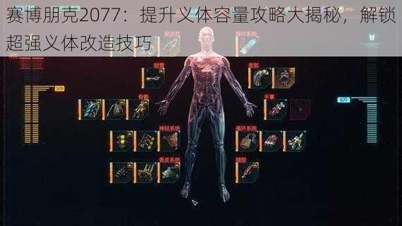 赛博朋克2077：提升义体容量攻略大揭秘，解锁超强义体改造技巧