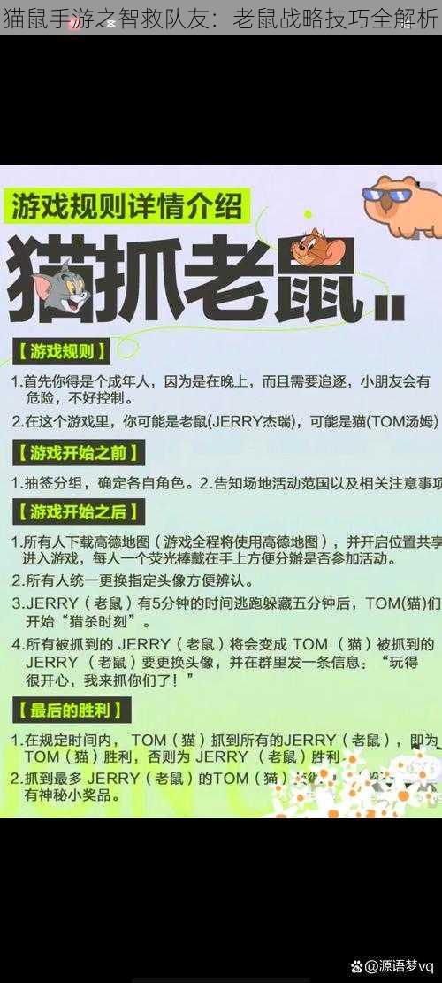 猫鼠手游之智救队友：老鼠战略技巧全解析