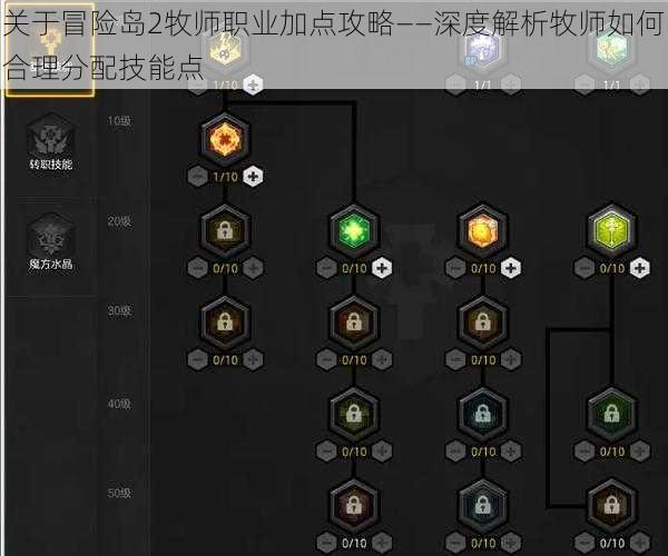 关于冒险岛2牧师职业加点攻略——深度解析牧师如何合理分配技能点