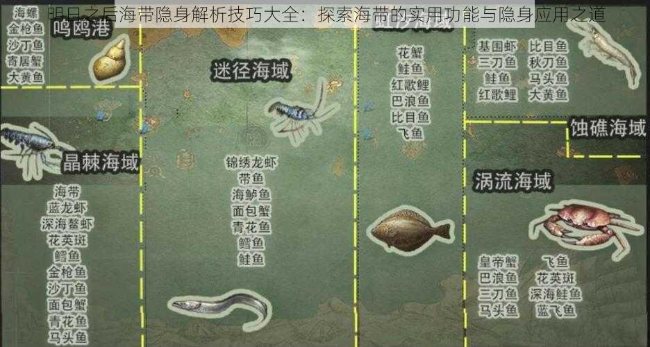 明日之后海带隐身解析技巧大全：探索海带的实用功能与隐身应用之道