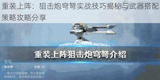 重装上阵：狙击炮穹弩实战技巧揭秘与武器搭配策略攻略分享